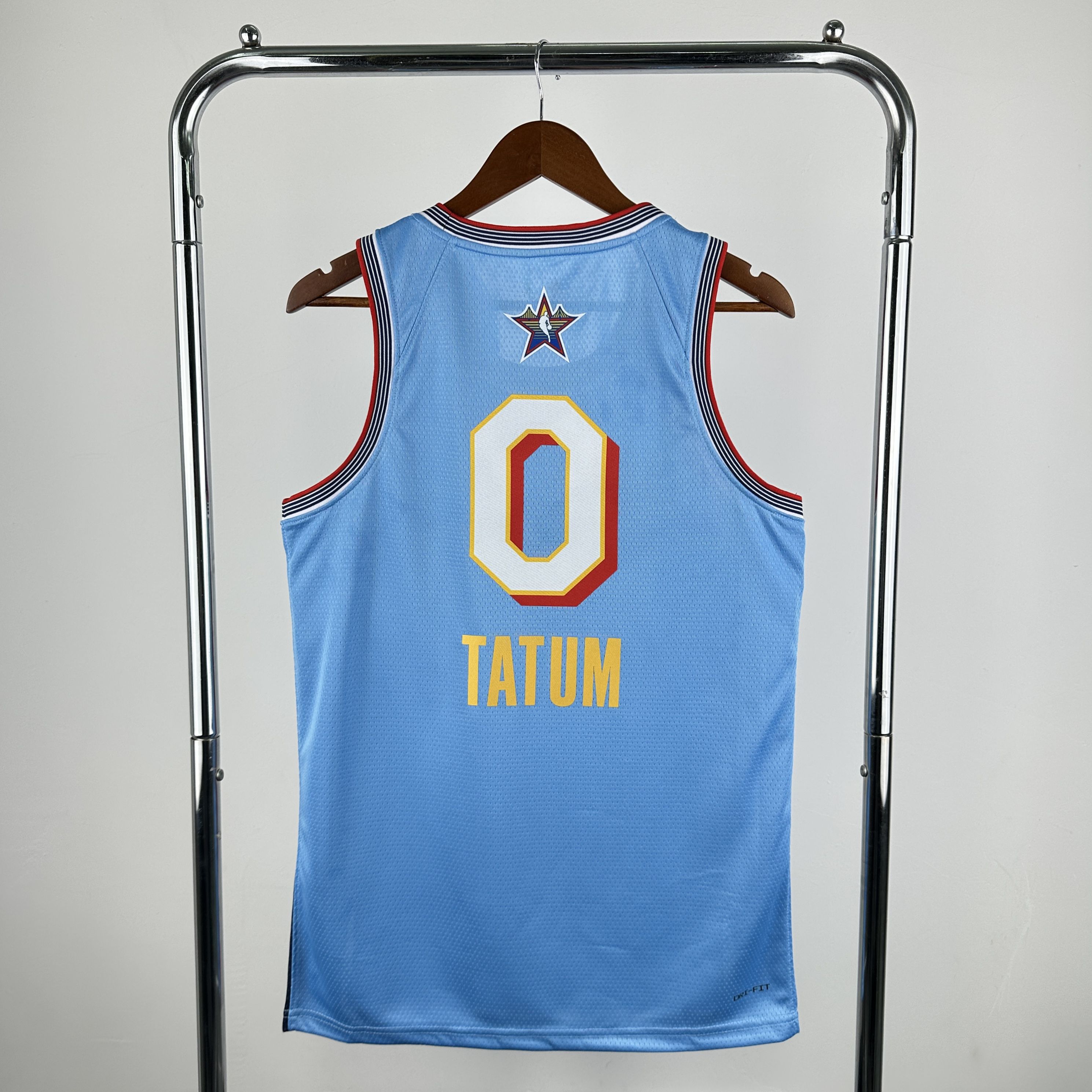 Men 2025 All star #0 Tatum Light Blue Jordan Edition NBA Jersey